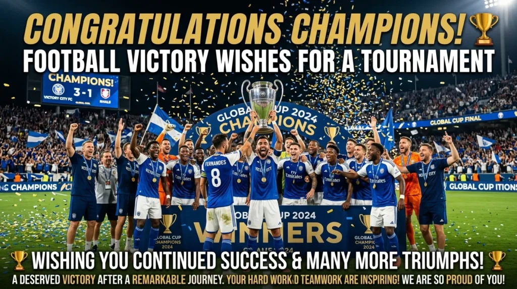 Football Victory Wishes for a Tournament