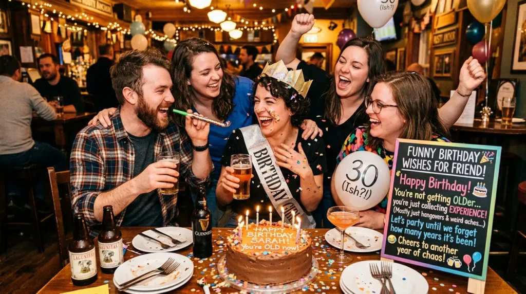Funny Birthday Wishes for Friend