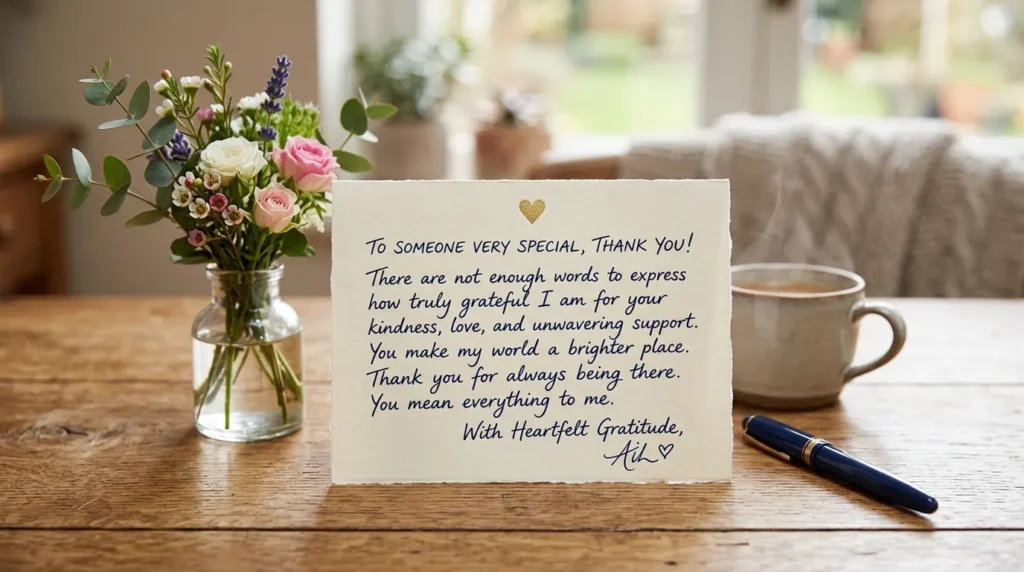 Heartfelt Thank You Messages for Someone Special